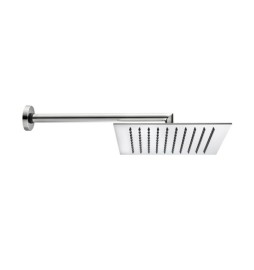 BRACCIO DOCCIA TETIS CON SOFFIONE QUADRO Cromo - cm 30x30