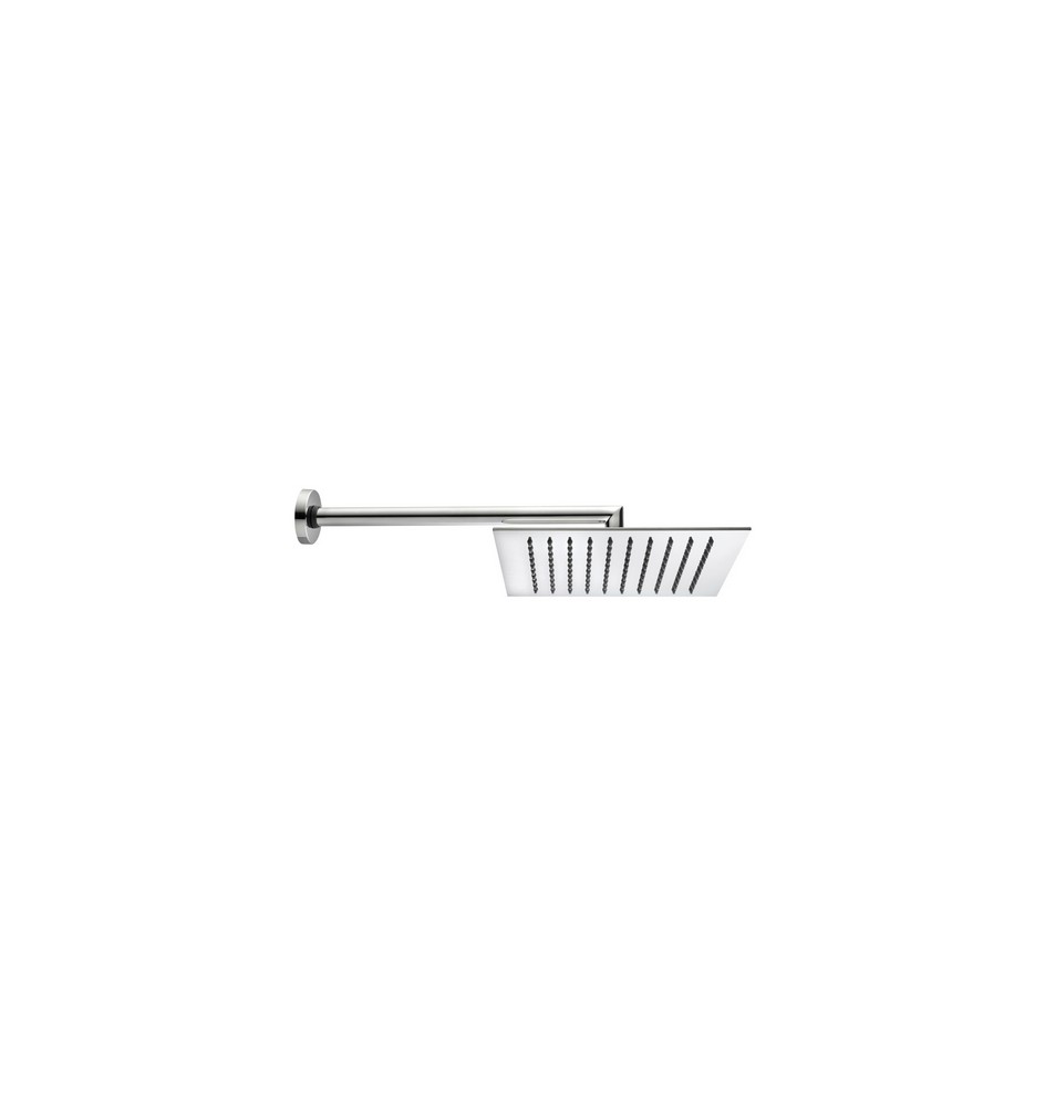 BRACCIO DOCCIA TETIS CON SOFFIONE QUADRO Cromo - cm 30x30