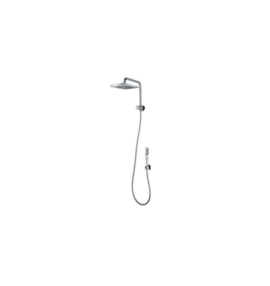 KIT BRACCIO DOCCIA CON SOFFIONE E DOCCETTA CUBE RENOVATION Cromo