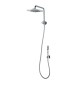 KIT BRACCIO DOCCIA CON SOFFIONE E DOCCETTA CUBE RENOVATION Cromo