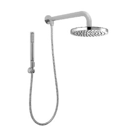 BRACCIO DOCCIA CON SOFFIONE E DOCCETTA ZOE RENOVATION Cromo