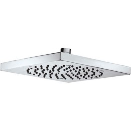 SOFFIONE "CUBE" AUTOPULENTE 210x210 CON SNODO CROMO Cromo