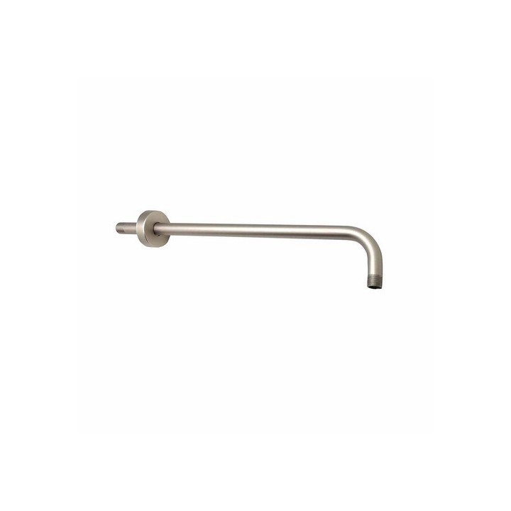 BRACCIO DOCCIA TONDO Nichel Spazzolato Opaco cm 40