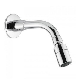 BRACCIO DOCCIA ANTIVANDALO IN TUBO CON SOFFIONE ORIENTABILE cm 16,5