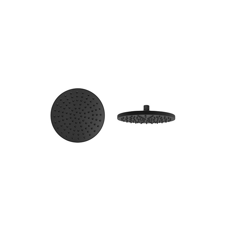SOFFIONE DOCCIA CEFALU Nero Opaco Diam. 250 mm