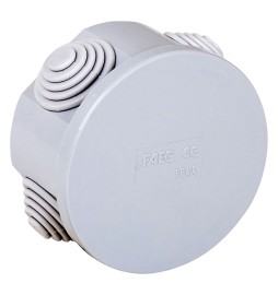 SCATOLA TONDA DA PARETE Ø mm 60 x h.35 - 4 entrate