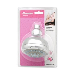 SOFFIONE DOCCIA SQUALO CON SNODO ZAMA Cromo - Diam. 80 mm