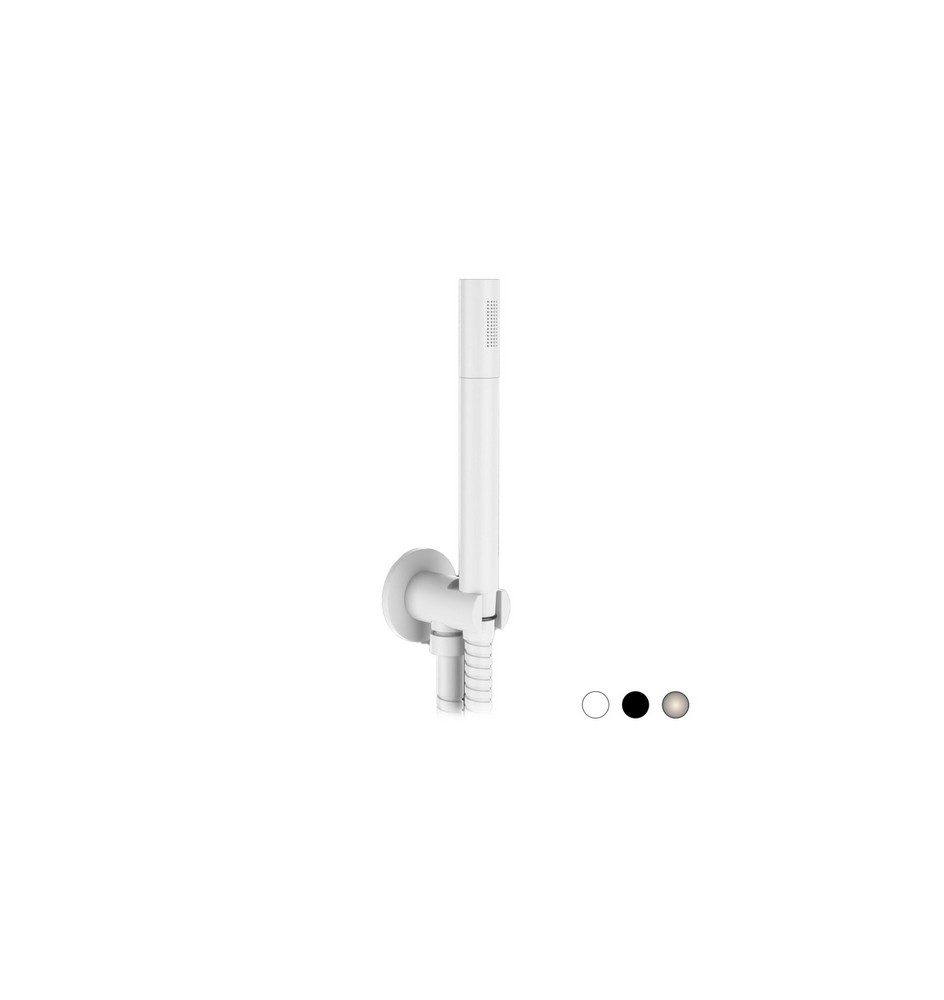 KIT DOCCETTA MINIMALE TONDA Nichel Spazzolato Opaco