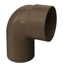 CURVA 87° PER TUBO PLUVIALE IN PVC 87° Ø 80 (chiusa)