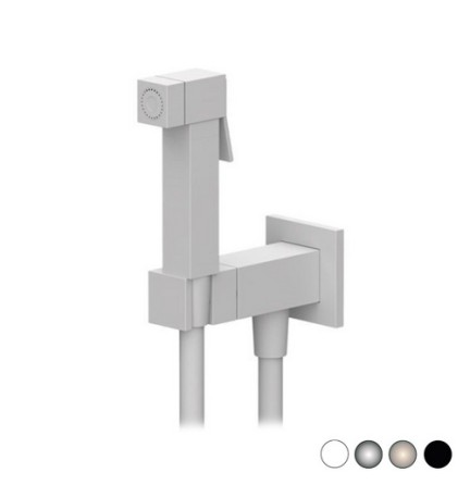 SET MISCELATORE CON DOCCETTA SHUT-OFF QUADRO Cromo