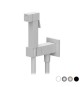 SET MISCELATORE CON DOCCETTA SHUT-OFF QUADRO Nero Opaco
