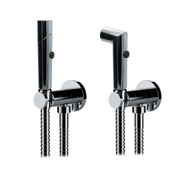 KIT DOCCETTA SHUT-OFF IDROSCOPINO DOPPIA FUNZIONE TONDA Cromo