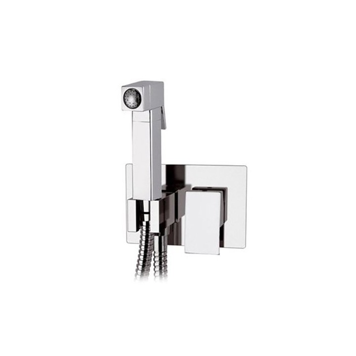 SET MISCELATORE A INCASSO CON DOCCETTA SHUT-OFF Cromo