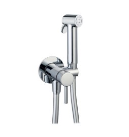 SET MISCELATORE A INCASSO TONDO CON SHUT-OFF E SUPP.INTEGRATO Cromo