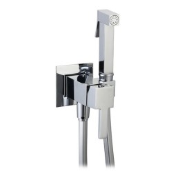 SET MISCELATORE A INCASSO QUADRO CON SHUT-OFF E SUPP. INTEGRATO Cromo