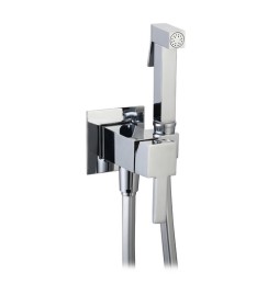 SET MISCELATORE A INCASSO QUADRO CON SHUT-OFF E SUPP. INTEGRATO Cromo