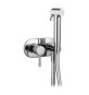 SET MISCELATORE A INCASSO TONDO CON SHUT-OFF E SUPP. LATERALE Cromo