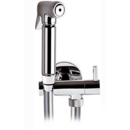 SET CON IDROSCOPINO + FLESSIBILE + SUPPORTO OTTONE LUX Cromo
