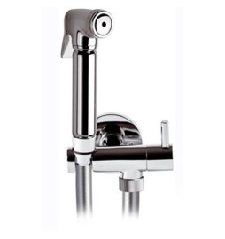 SET CON IDROSCOPINO + FLESSIBILE + SUPPORTO OTTONE LUX Cromo