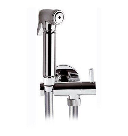SET CON IDROSCOPINO + FLESSIBILE + SUPPORTO OTTONE LUX Cromo