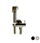 SET CON IDROSCOPINO + FLESSIBILE + SUPPORTO OTTONE TONDO Nero Opaco