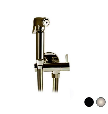 SET CON IDROSCOPINO + FLESSIBILE + SUPPORTO OTTONE TONDO Nichel spazzolato