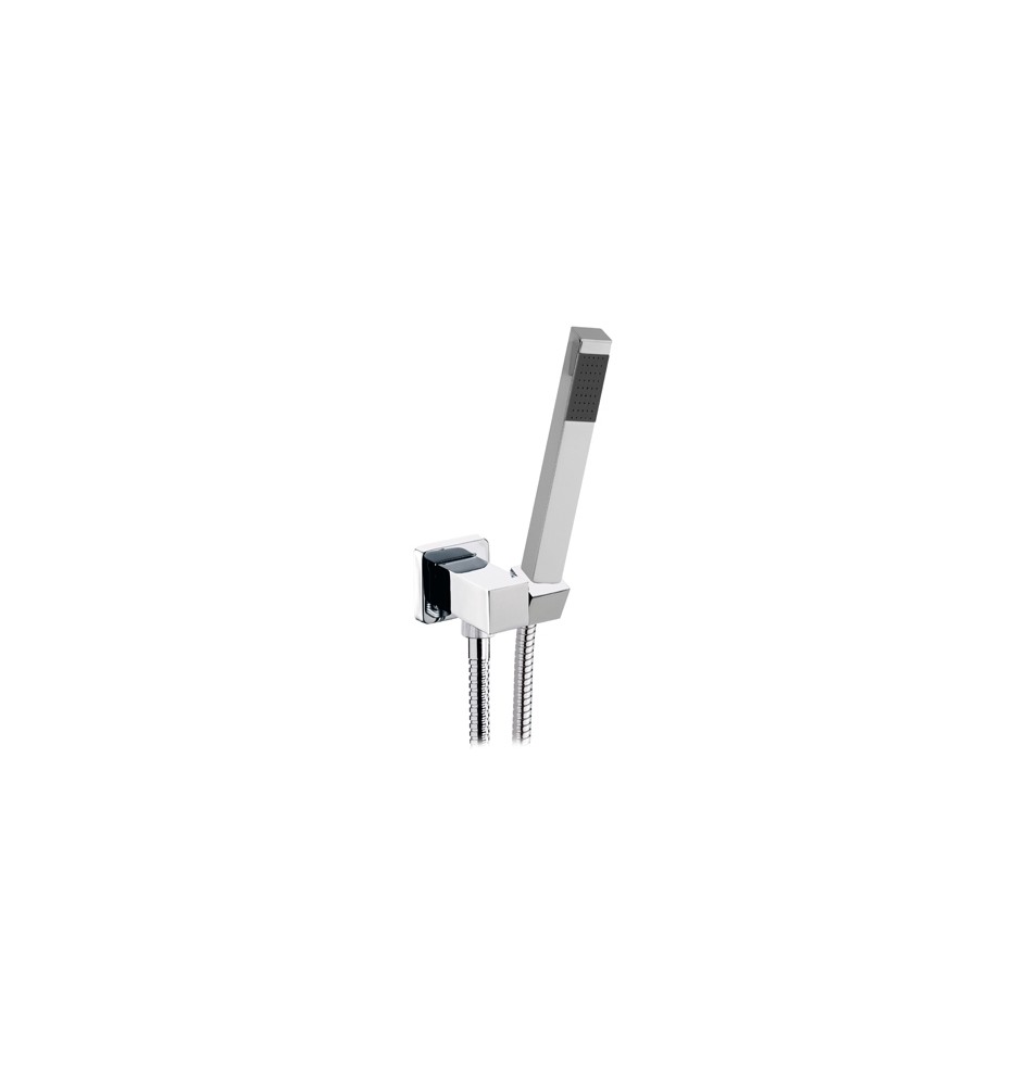 PRESA ACQUA CON SUPPORTO IN OTTONE + DOCCETTA PANFILO + FLESSIBILE Cromo