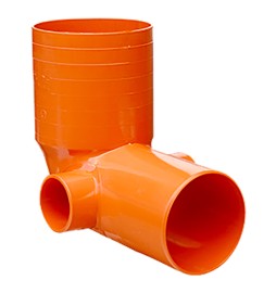 CURVA WC IN PVC ø 110 / 2 x 50