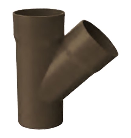 DERIVAZIONE PER TUBO PLUVIALE IN PVC 45° Ø 80