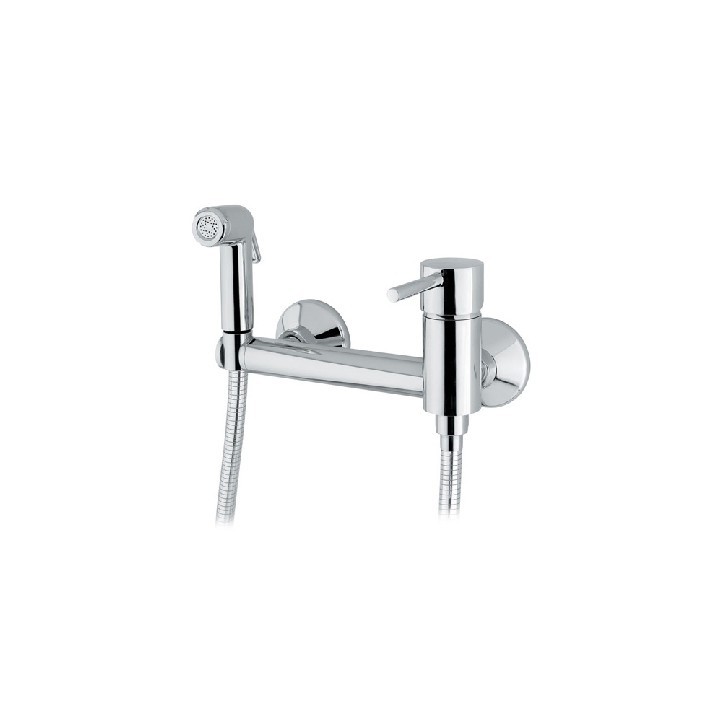 MISCELATORE MONOCOMANDO A PARETE CON KIT DOCCETTA Cromo