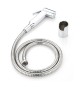 KIT DOCCETTA SHUT-OFF CON SUPPORTO A MURO E FLESSIBILE Cromo