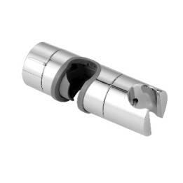 SUPPORTO SCORREVOLE IN ABS CROMATO PER ASTA 18-25MM Cromo