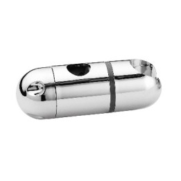 SUPPORTO SCORREVOLE IN ABS CROMATO PER ASTA D. 18 MM Cromo