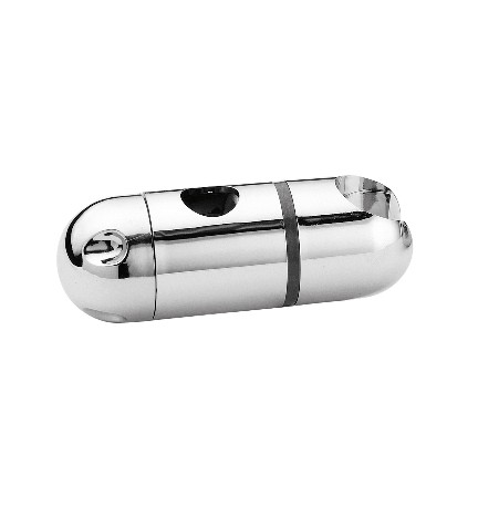 SUPPORTO SCORREVOLE IN ABS CROMATO PER ASTA D. 18 MM Cromo