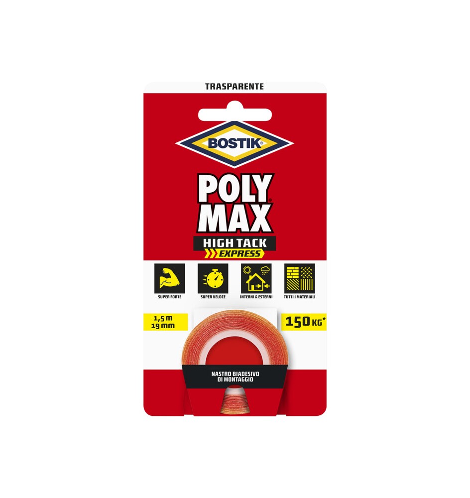 BOSTIK POLYMAX NASTRO BIAD HIGH TACK EXPRESS TRASP