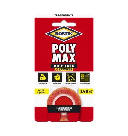 BOSTIK POLYMAX NASTRO BIAD HIGH TACK EXPRESS TRASP