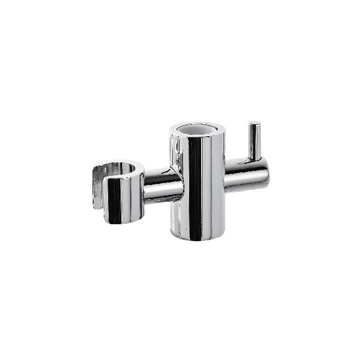 SUPPORTO SCORREVOLE IN ABS CROMATO PER ASTA D. 20 MM SCORREVOLE SC 208 OTTONE D. 20