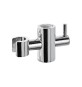 SUPPORTO SCORREVOLE IN ABS CROMATO PER ASTA D. 20 MM SCORREVOLE SC 208 OTTONE D. 20