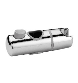SUPPORTO SCORREVOLE IN ABS CROMATO PER ASTA D. 25 MM Cromo