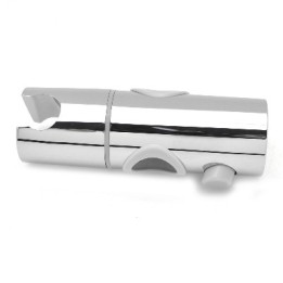 SUPPORTO SCORREVOLE IN ABS CROMATO PER ASTE D. 22 MM Cromo