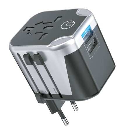 ADATTATORE CARICATORE CONVERTIBILE DA VIAGGIO 12W