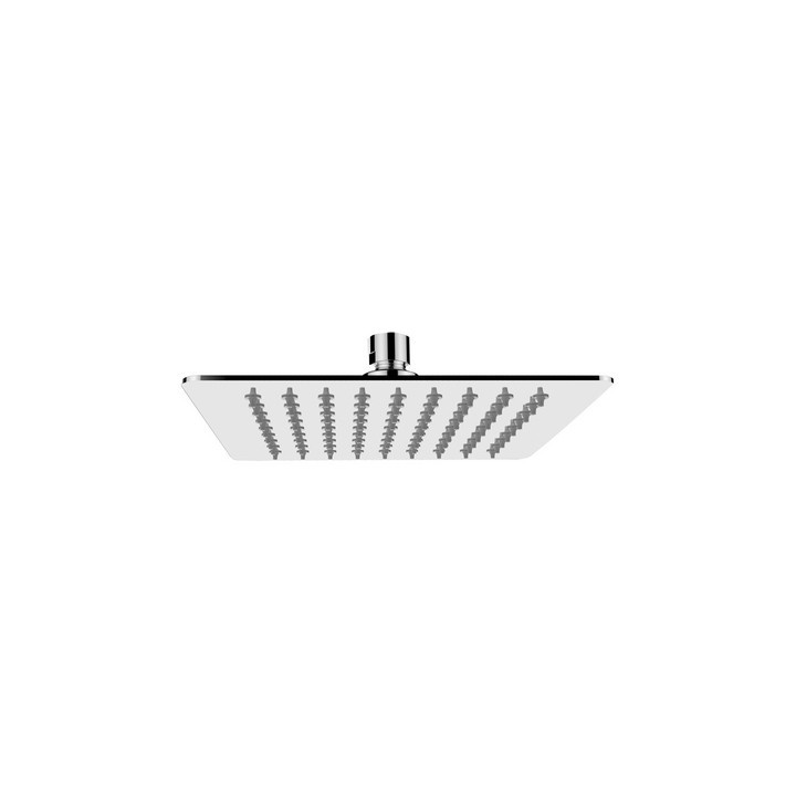 SOFFIONE DOCCIA QUADRO ULTRA SLIM ACCIAIO INOX cm 20x20