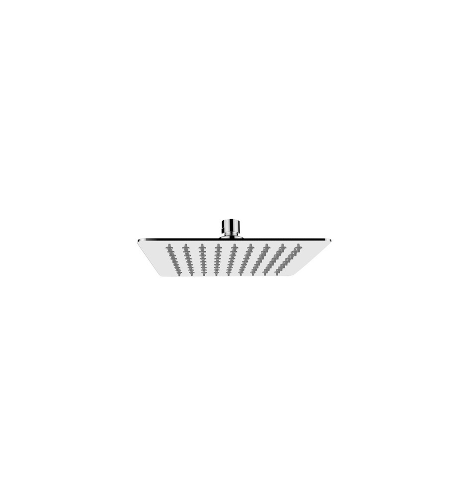 SOFFIONE DOCCIA QUADRO ULTRA SLIM ACCIAIO INOX cm 25x25