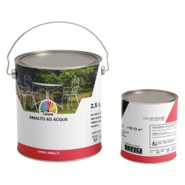 SMALTO ALL'ACQUA 'COLOREA' Lt. 0,750 nero lucido
