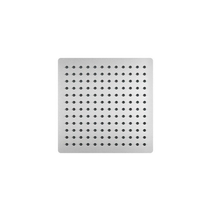 SOFFIONE DOCCIA QUADRO ULTRA SLIM ACCIAIO INOX cm 20x20