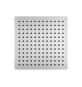 SOFFIONE DOCCIA QUADRO ULTRA SLIM ACCIAIO INOX cm 25x25