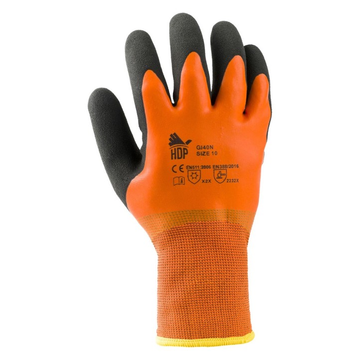 GUANTI INVERNALI POLIESTERE/LATTICE 'GI40N' Tg. 9