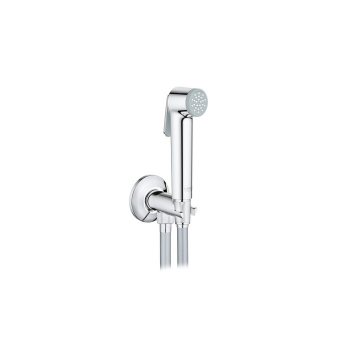 SET CON IDROSCOPINO + FLESSIBILE + SUPPORTO "TEMPESTA F" Cromo