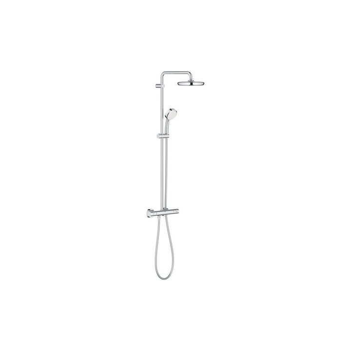 COLONNA DOCCIA CON MISC.TERMOSTATICO ESTERNO NEW TEMPESTA COSMO Cromo - Soffione D. 210 mm
