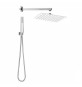 KIT SOFFIONE DOCCIA QUADRATO SLIM TOP LINE Cromo Lucido